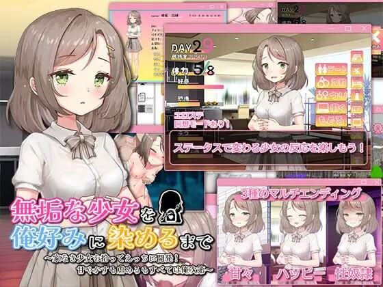 [养成SLG/露出/新作/PC] 无垢少女/無垢な少女を俺好みに染めるまで～家なき少女を拾ってえっちに開発！ 甘やかすも虐めるもすべては俺次第～AI汉化 [700M/百度网盘]-ACG游戏绅士交流聚集地